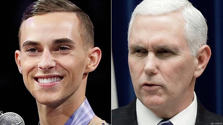 Adam Rippon and Mike Pence