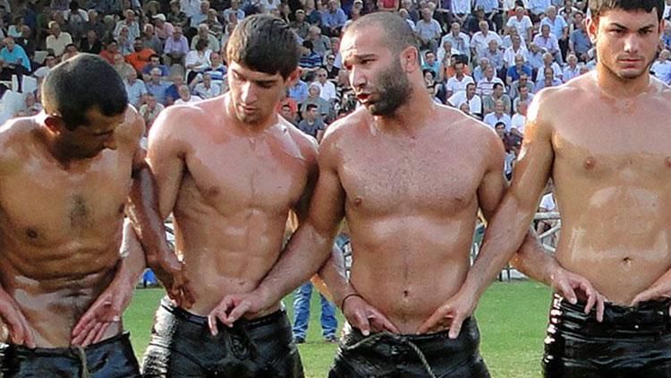 18 Photos Of Greek Men Oil Wrestling That Are Definitely Not Gay