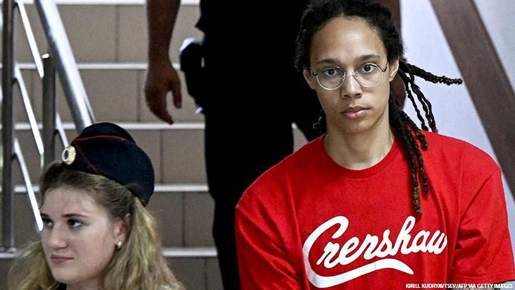Brittney Griner in a Russian Court