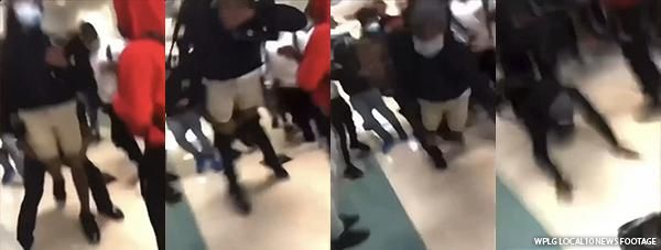 Chad Sanford being bullied and body-slammed in Deerfield Middle School's hallway.
