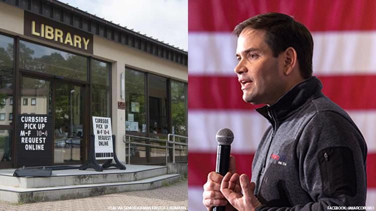 Library and Marco Rubio
