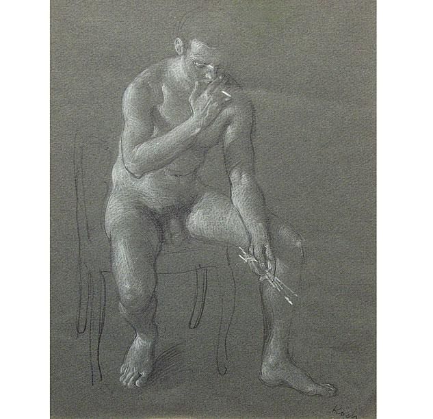 Seated Male Nude 1973x633