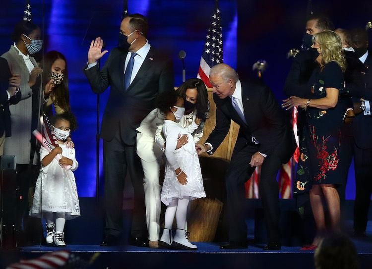 Biden and Harris families