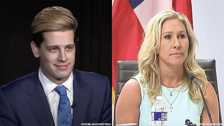 Milo Yiannopoulos and Marjorie Taylor Greene