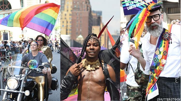 NYC Pride marchers