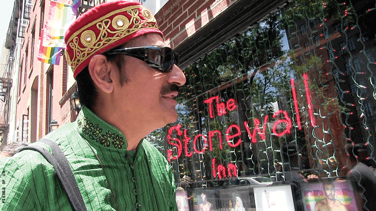 Prince Manvendra at the Stonewall Inn