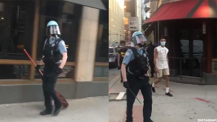 Chicago protest video