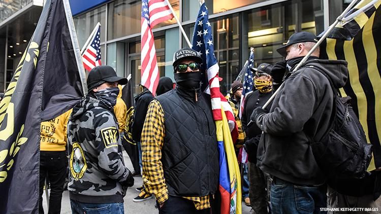 Far-right extremists the Proud Boys