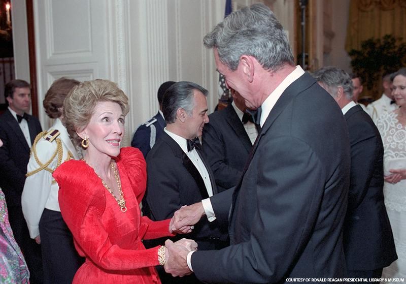 Rock Hudson and Nancy Reagan