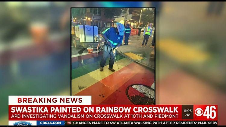 Atlanta Rainbow Crosswalk