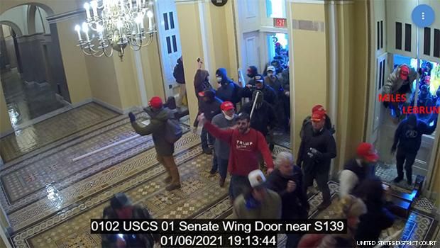 Miles and other entering Capitol