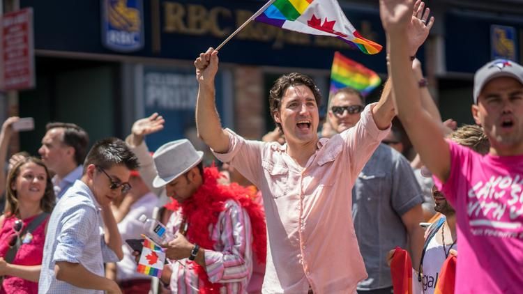 PM Trudeau at a Pride March