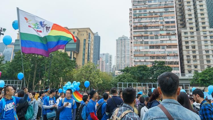 Pride parade in Hong Kong