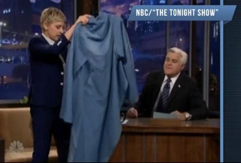 WATCH: Ellen DeGeneres Bids Farewell to Jay Leno - Credits Him with Helping Kick Start Career 
