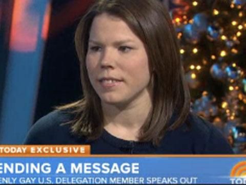 WATCH: Out Sochi Olympics Delegate Caitlin Cahow Talks to Matt Lauer About Going to Russia 