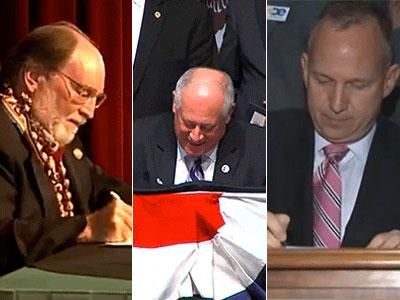 WATCH: 5 Times Bill Signings Were Really Exciting Last Year
