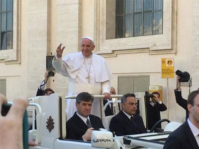 These LGBT Catholics Landed VIP Seats for the Pope in Rome

