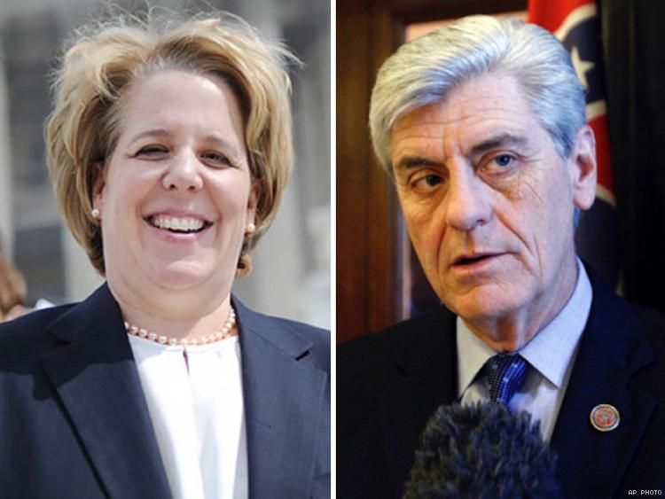 Roberta Kaplan and Mississippi Governor Phil Bryant
