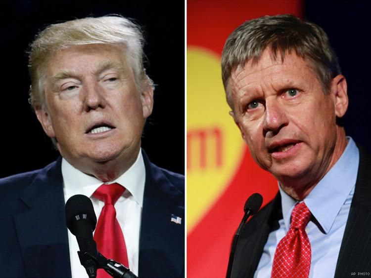 Donald Trump and Gary Johnson