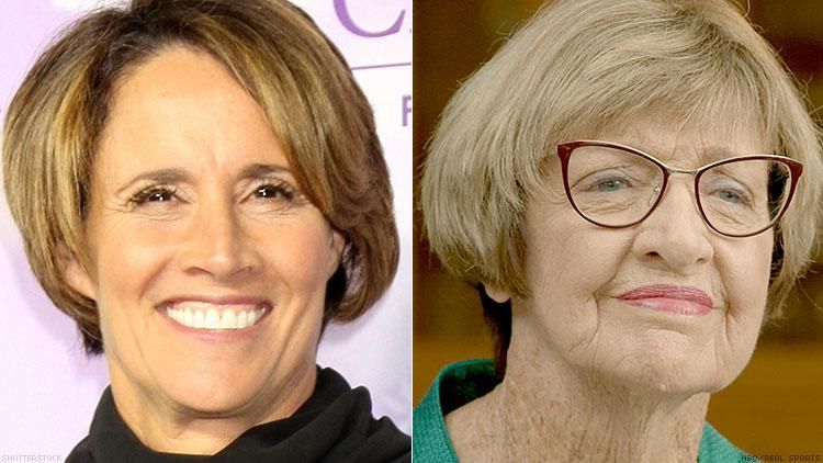 Mary Carillo and Margaret Court