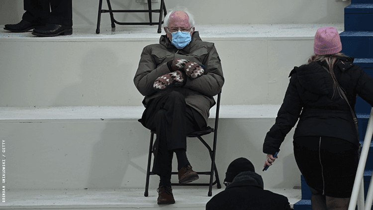 Bernie Sanders at the Inauguration