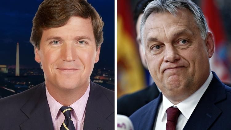 Tucker Carlson and Viktor Orban