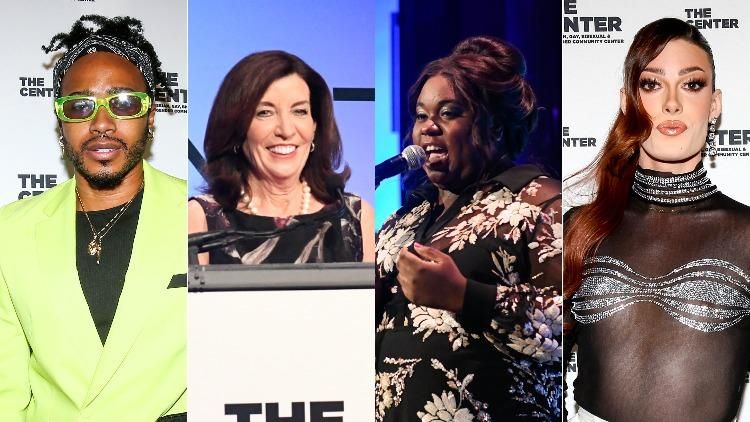 Quad of people at The Center's Annual Dinner