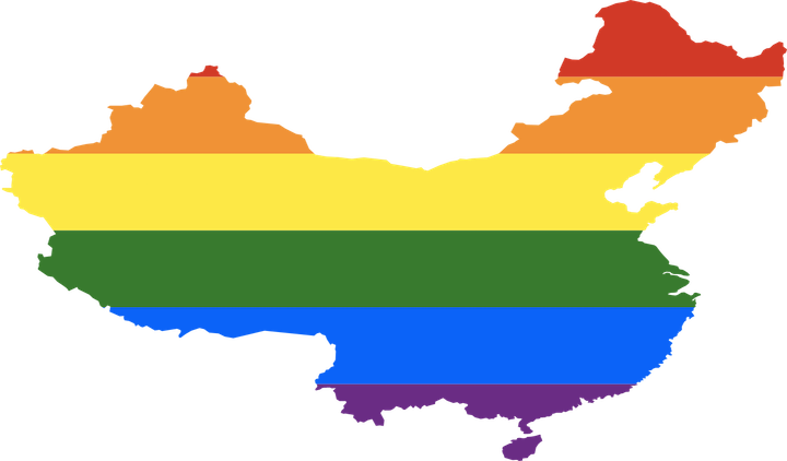 Rainbow map of China