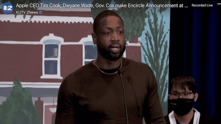 Dwayne Wade speaking