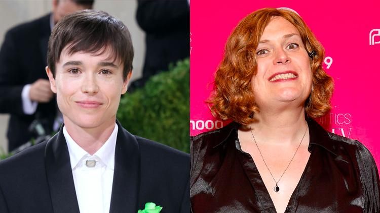 Elliot Page and Lilly Wachowski 