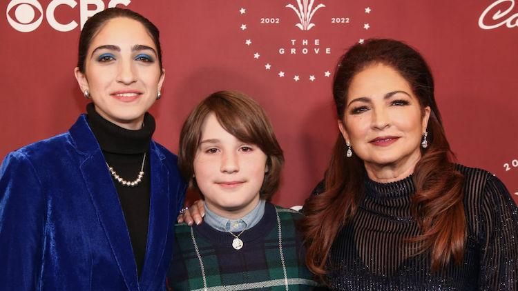 Gloria Estefan and her children Emily and Sasha Argento Estefan