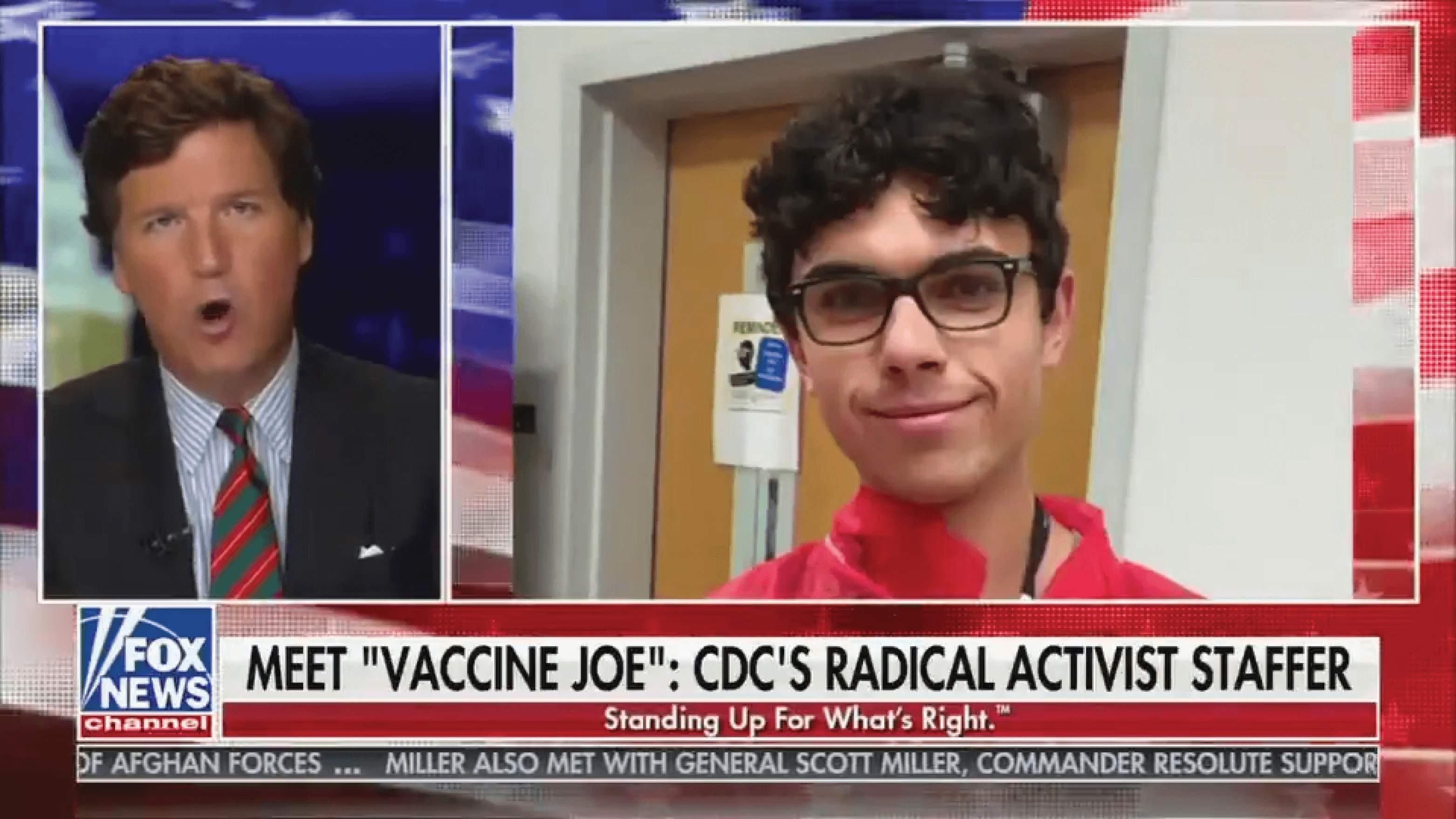 Tucker Carlson and Jo Walker