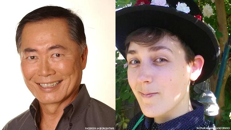 George Takei and Maia Kobabe