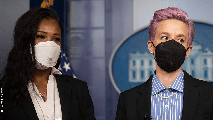 Margaret Purce and Megan Rapinoe