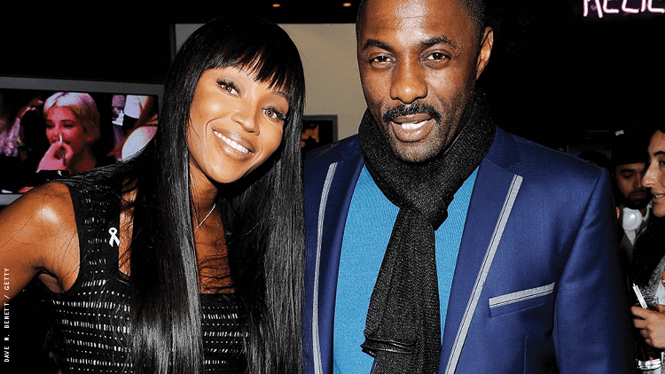 Idris Elba and Naomi Campbell