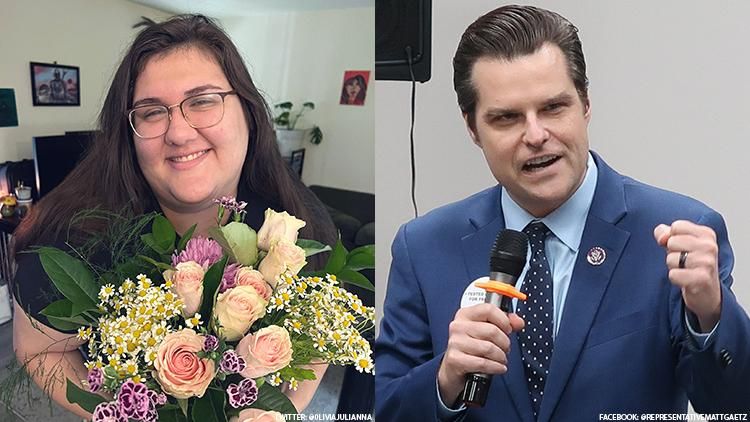 Olivia Julianna and Rep. Matt Gaetz
