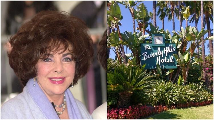 Elizabeth Taylor and Beverly Hills Hotel