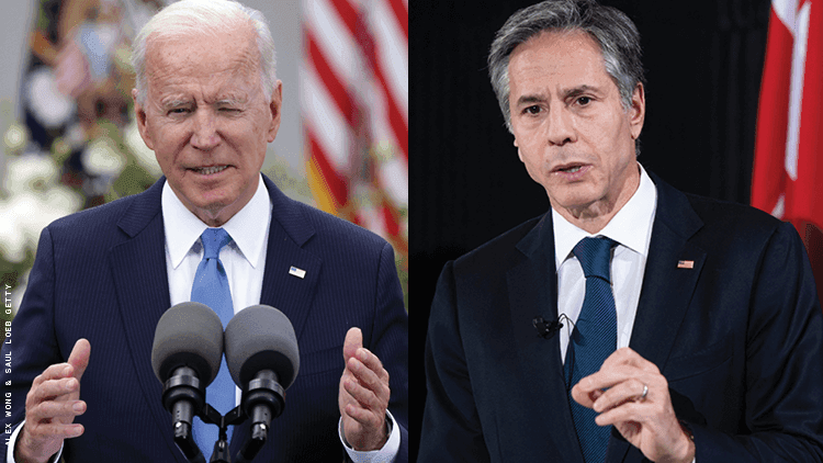 Joe Biden and Antony Blinken