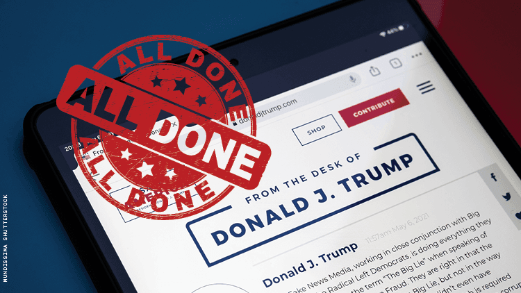 Trump web page