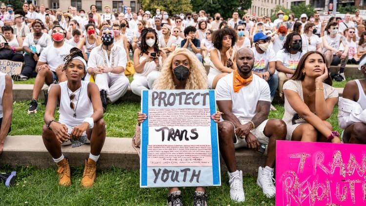 Trans protest