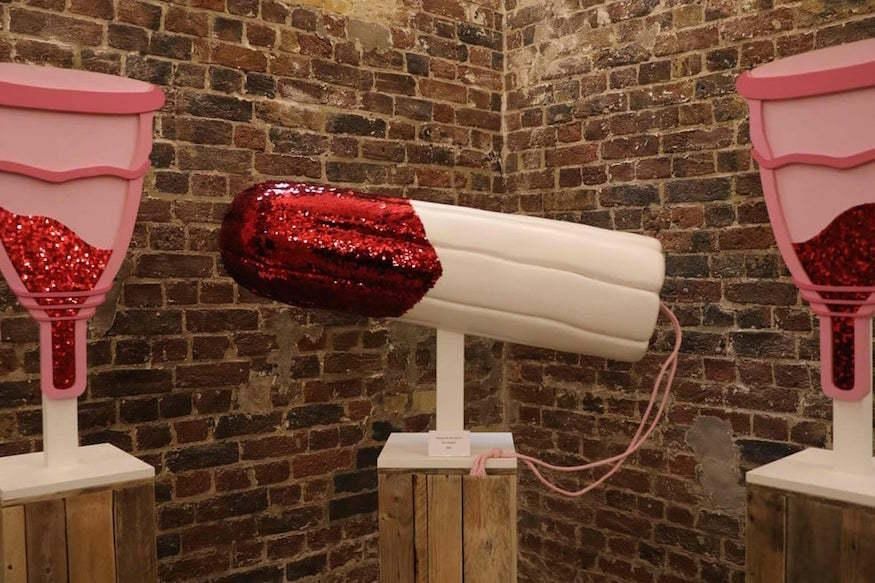 Periods exhibit at the Vagina Museum
