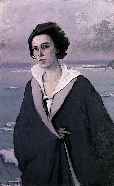 Self portrait near the ocean, 1914