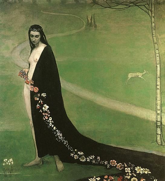 Femme avec des Fleurs, 1910