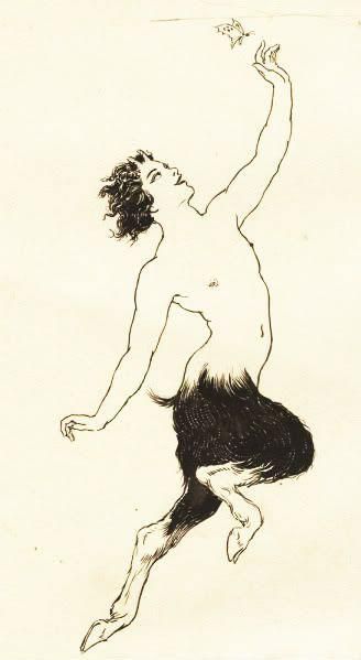Norman Lindsay, Vision, pen and ink drawings from a 1923 journal
