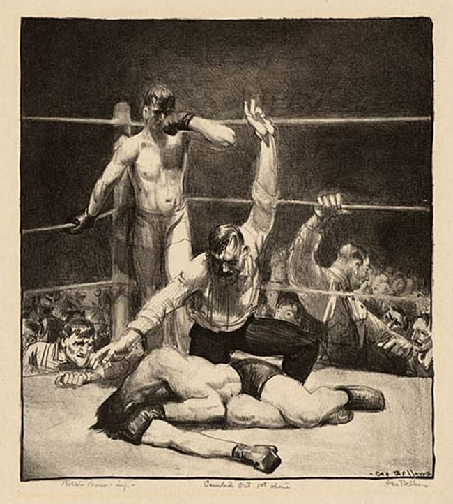 George Bellows, Counted Out No. 1, 1921