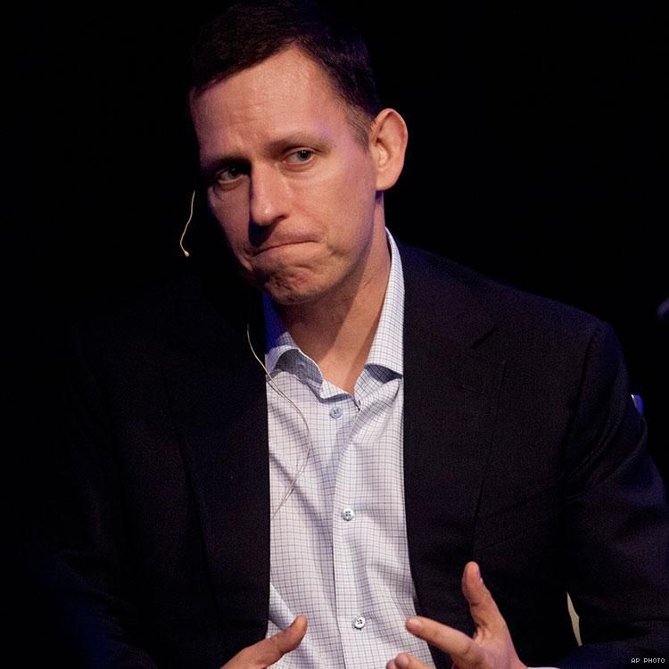 1. Peter Thiel — @peterthiel