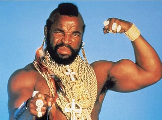 46. The A-Team's Mr. T set the standard for bling.