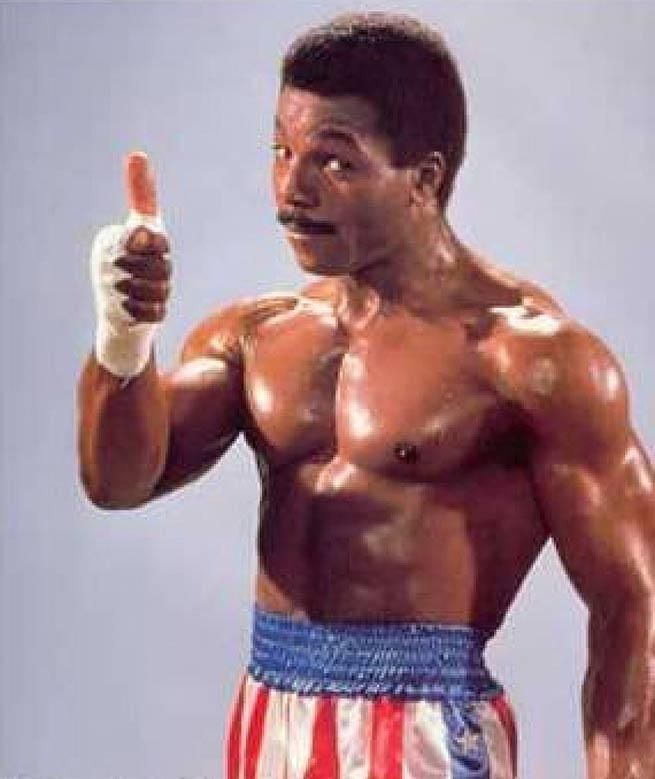 48. Rocky's first opponent, Carl Weathers.