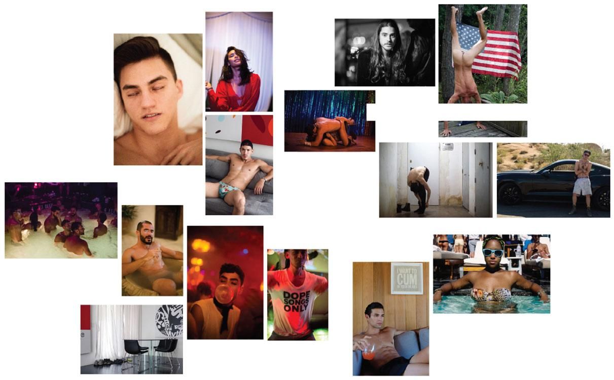 Alex La Cruz, Photographs, 2013-17. Installed as montage, various sizes.