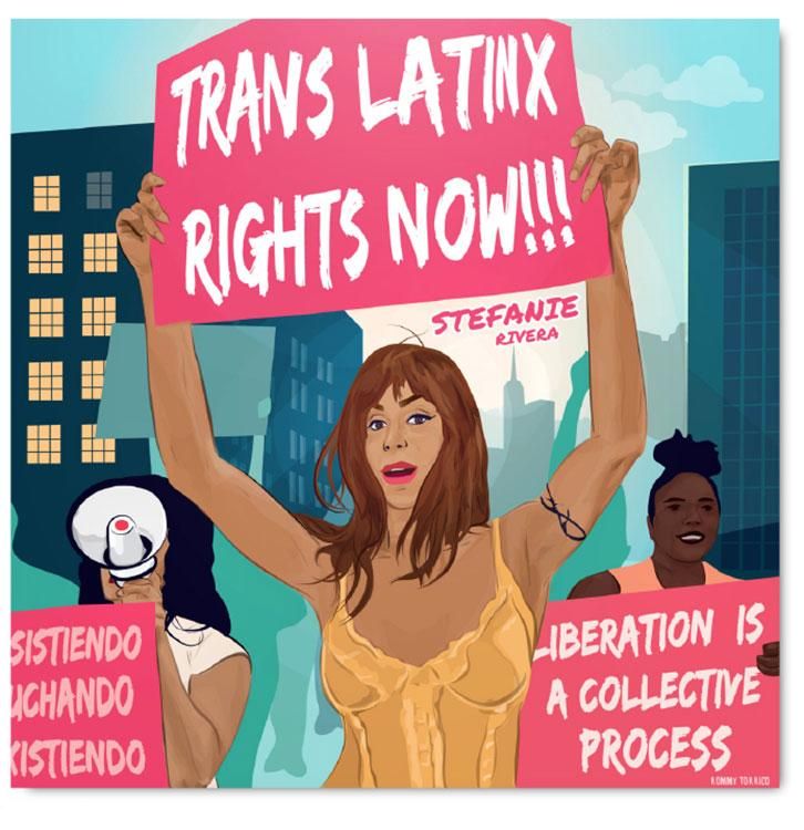 Rommy Torrico, “TRANS LATINX RIGHTS NOW!!!”, 2016. Printed poster, 20 x 24 in.